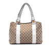 Gucci Medium GG Canvas Bamboo Libeccio Tote Secondhand