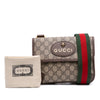 Gucci Small GG Supreme Web Neo Vintage Double Flap Messenger Bag Secondhand
