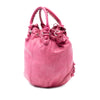 Balenciaga Lambskin Motocross Giant Brogues Pompon Bucket Bag Secondhand