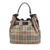 Burberry Haymarket Check Coated Canvas Walden Belted Hobo Secondhand