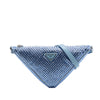 Prada Satin Crystal Embellished Triangle Shoulder Bag Secondhand
