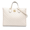 Gucci Medium GG Marmont Matelasse Diagonal Calfskin Shopping Tote Secondhand