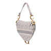 Dior Oblique Embroidered Canvas Saddle Bag Secondhand