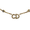 Dior Gold Plated Faux Pearl and Strass Clair D Lune Necklace Secondhand