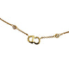 Dior Gold Plated Faux Pearl and Strass Clair D Lune Necklace Secondhand