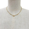 Dior Gold Plated Faux Pearl and Strass Clair D Lune Necklace Secondhand