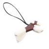 Hermès Milo Lambskin and Wool Budy Bag Charm Secondhand