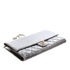 Chanel Cracked Metallic Calfskin Zip Away Chain Clutch Secondhand