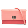 Prada Bicolor Saffiano Turn Lock Wallet on Strap Secondhand