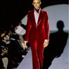 Secondhand Gucci by Tom Ford Red Cotton Velvet Pantsuit - '90s