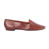 Secondhand Prada Vintage Brown Exotic Leather Loafers - '90s