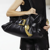 second hand Balmain Medium Anthem Leather Shoulder Bag Burgundy 