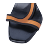 Secondhand Gucci Leather Colorblock Pattern T-Strap Sandals- '10s