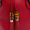 Gucci Leather Bamboo Tassel Satchel Secondhand