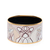 Hermès Extra Wide Enamel Coup de Fouet au Bloc Bracelet Secondhand