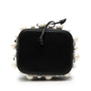 Fendi Mini Leather Pearl Mon Tresor Bucket Bag Secondhand