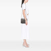 Saint Laurent Medium Croc Embossed Leather Monogram Sunset Crossbody Secondhand