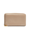 Leather Lovely Heart Zip Around Wallet - '10s Second-hand