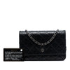 Chanel CC Quilted Crinkled Patent Wallet On Chain Secondhand