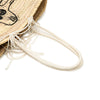 Celine Andre Butzer Large Raffia Classic Wanderer Embroidered Shopping Tote Secondhand