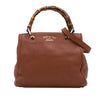 Gucci Small Calfskin Bamboo Shopper Satchel Secondhand