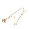 Dior Gold Plated Logo Pendant Necklace Secondhand