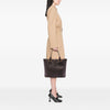 Gucci Grained Calfskin Bamboo Shopper Tote Secondhand