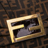 Secondhand Fendi Large Zucca Canvas Mia Flap Shoulder Bag