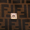 Secondhand Fendi Large Zucca Canvas Mia Flap Shoulder Bag