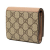 Gucci Bicolor GG Marmont Calfskin and GG Supreme Wallet Secondhand