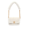 Chanel CC Quilted Shearling Padded Chain Flap Secondhand