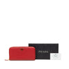 Prada Saffiano Zip Around Long Wallet Secondhand