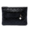 Chanel Medium Crumpled Calfskin Night by the C O Case Clutch Secondhand