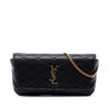 Saint Laurent Quilted Lambskin Monogram Gaby Phone Holder Crossbody Secondhand