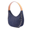 Burberry House Check Trimmed Denim Shoulder Bag Secondhand