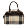 Secondhand Burberry House Check Canvas Handbag