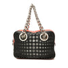 Prada Perforated Leather City Fori Chain Handbag Secondhand