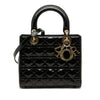 Dior Medium Patent Cannage Lady Dior Secondhand