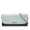Miu Miu Bicolor Goatskin Madras Wallet on Chain Secondhand
