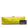 Chanel Satin Crystal Camellia Evening Frame Clutch Secondhand