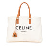 Celine Small Canvas Logo Print Horizontal Cabas Tote Secondhand