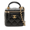 Chanel Mini Quilted Lambskin Top Handle Vanity Case With Chain Secondhand