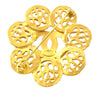 Chanel CC Gold Plated Flower Brooch Secondhand