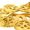 Chanel CC Gold Plated Flower Brooch Secondhand