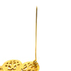 Chanel CC Gold Plated Flower Brooch Secondhand