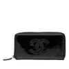 Chanel CC Patent Stitched Long Wallet Secondhand