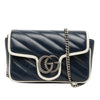 Gucci Super Mini GG Marmont Matelasse Leather Torchon Flap Crossbody Secondhand