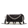 Chanel Bicolor Tweed and Nylon Astronaut Essentials Flap Secondhand