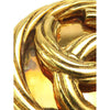 Chanel CC Gold Plated Twisted Round Clip on Earrings Secondhand