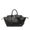 Saint Laurent Small Croc Embossed Trimmed Leather Downtown Cabas Satchel Secondhand